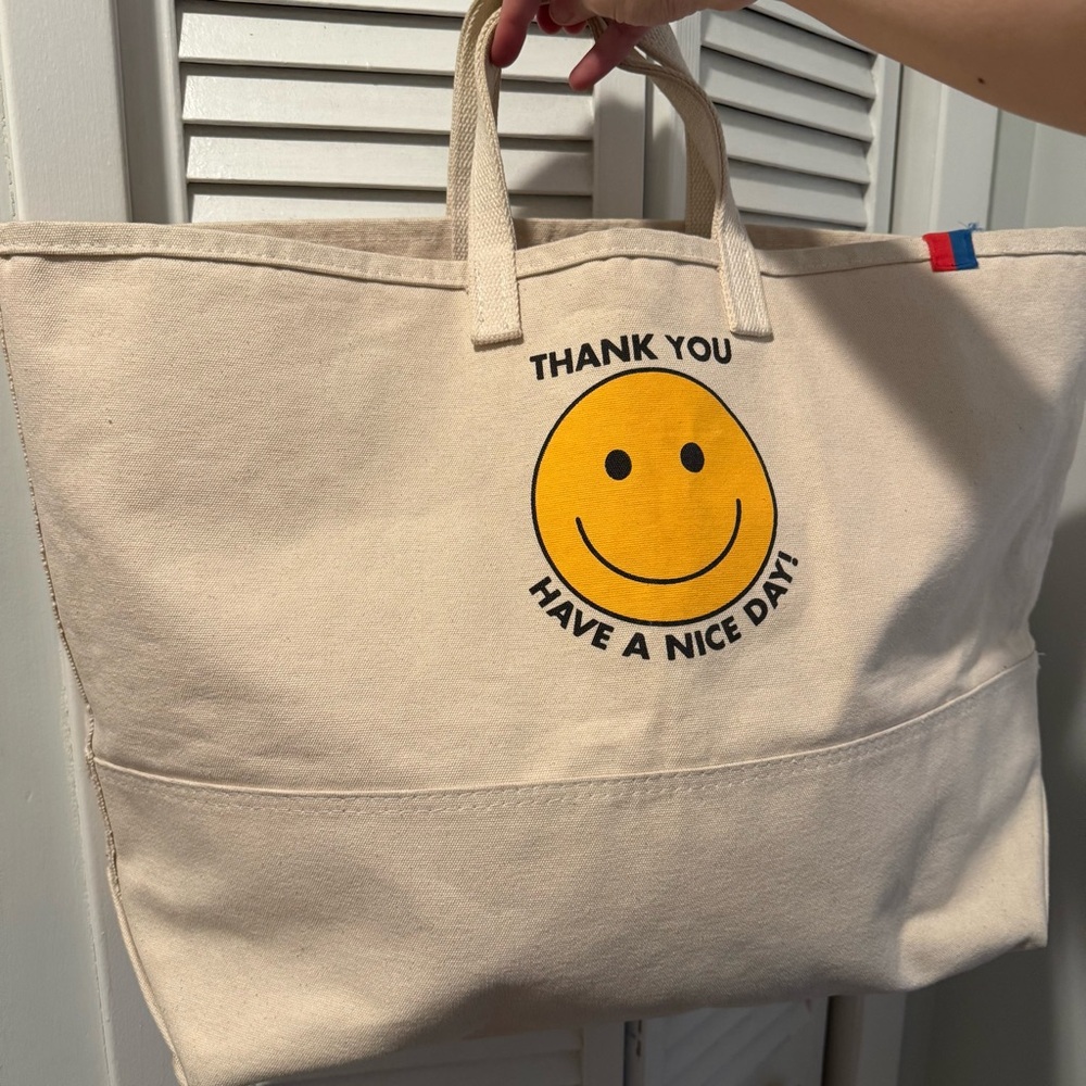 Kule Large Canvas Smile Tote
